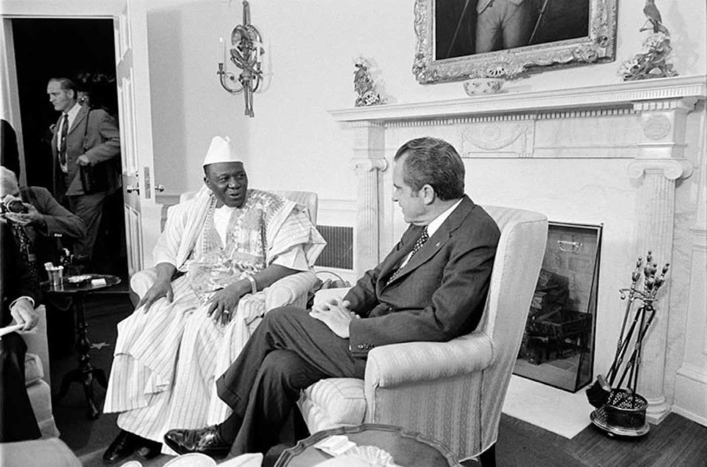 Sangoulé Lamizana reçu par Richard Nixon, 1973